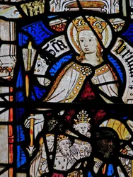 Window Ew depicting St Ursula