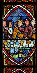 Window depicting the Cana Marriage