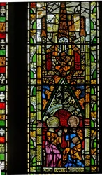 Window N2 depicting the Coronation of the Virgin