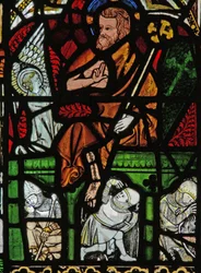 Window N2 depicting the Resurrection