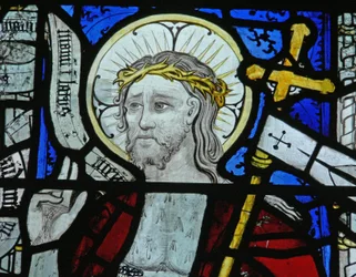Window N5 depicting Christ of the Resurrection