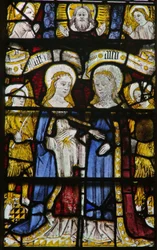 Window depicting the Visitation