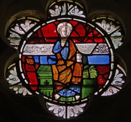 Window depicting Christ in Majesty