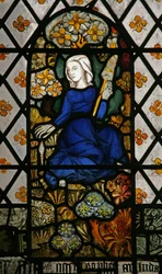 Window depicting Eve in the Garden of Eden