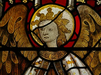 Window depicting St Michael