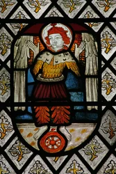 Window depicting the angelic Hierarchy: Seraphim