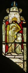 Window depicting the angelic Hierarchy: Archangel