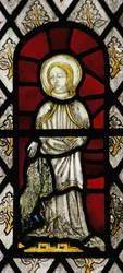 Window depicting St Agnes