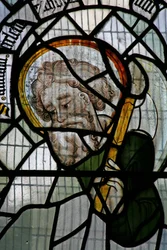 Window W depicting St Matthias