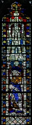 Window depicting a Prophet with scroll
