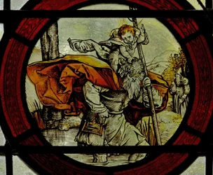 Window depicting St Christopher