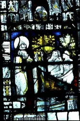 Window Depicting the Creation of Adam and Eve, Mid-15th Century