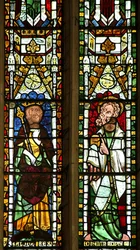 Window n2 depicting Solomon and a prophet