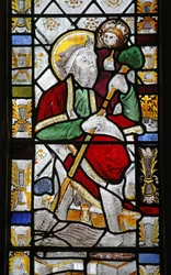 Window depicting St Christopher