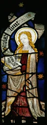 Window depicting the Cardinal Virtues: Peace