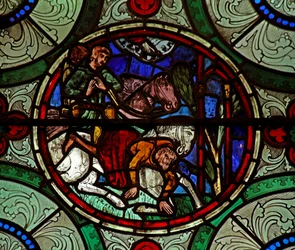 Window 16 depicting the Conversion of St Paul