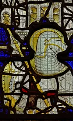 Window depicting St George