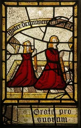 Window depicting donors - Martyn family