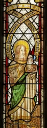 Window depicting the Evangelist: St Matthew
