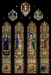 Window depicting Calloway family