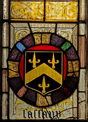 Window depicting arms of Tubbe