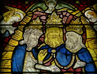 Window w25 depicting the Trinity