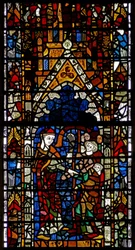 Window w38 depicting the administration of penance