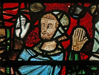 Window w39 depicting the donor figures