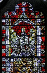 Window depicting Christ Teaching His disciples