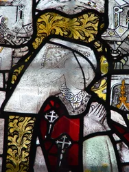 Window w3 depicting a donor - Lady Howard