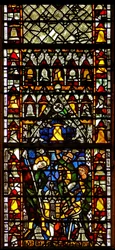 Window w41 depicting bell-making