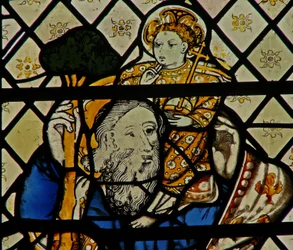 Window W46 depicting St Christopher