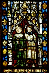 Window with two figures