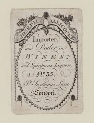 Wine Merchants, Joseph Allicocke