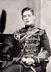 Winston Churchill as a Second Lieutenant in the 4th Queen