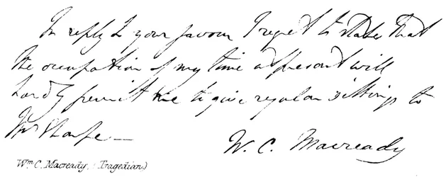 Wm C. Macready (Tragedian)