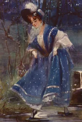 Woman in Blue, Calendar Design