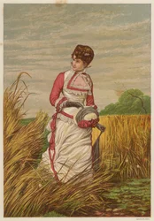 Woman trespassing in a cornfield