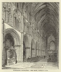 Worcester Cathedral, the nave, looking east