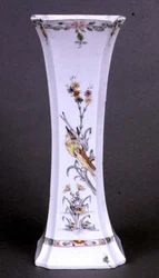 Worcester Vase of Flared Shape Painted in Kakiemon Colours, c.1750