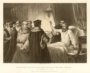 Wyckliffe on His Sick Bed Assailed by the Friars