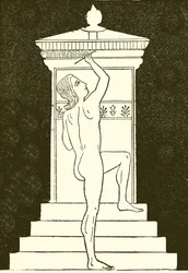 Young Man Painting a Stela