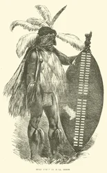 Zulu Chief in Full Dress