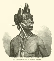 Zulu Fop, Showing Mode of Dressing the Hair
