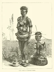 Zulu Girls in Dancing Dress