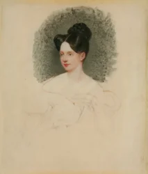 Unfinished portrait of Marianne Cregoe Colmare (later Mrs Baurton Bennett) c.1833-34