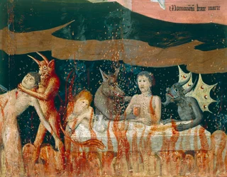Demons and Damned in Hell (detail)