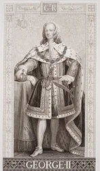 George II from `Illustrations of English and Scottish History