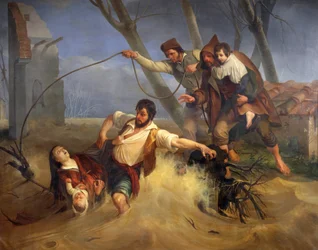 Family Saved from Flooding of Serchio in 1843