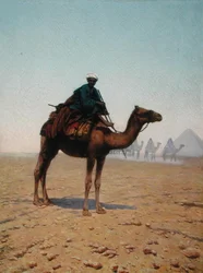 A Caravan Passing a Pyramid, c.1869